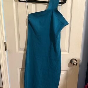 Sincerely Jules Ocean Blue One-Shoulder Dress